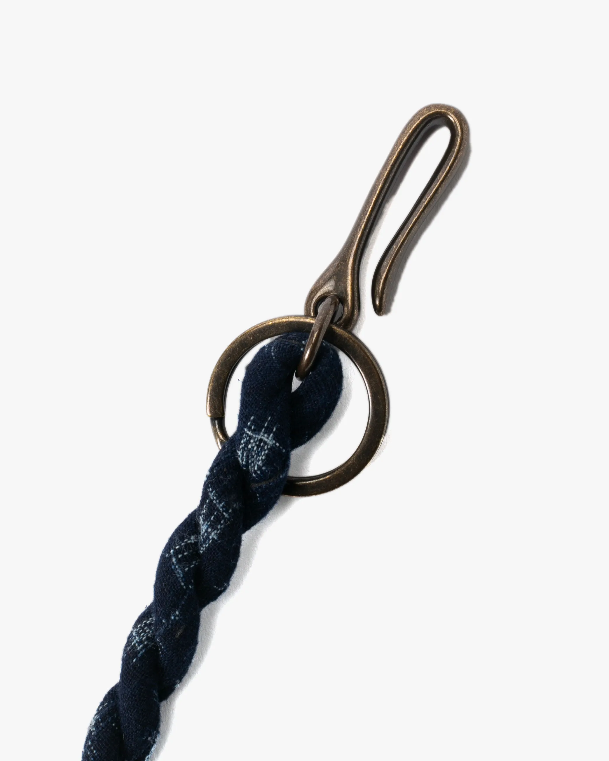 Boet x Kiriko Keychain, Boro, Indigo with Light Blue Kasuri sold by Kiriko product image thumbnail 3
