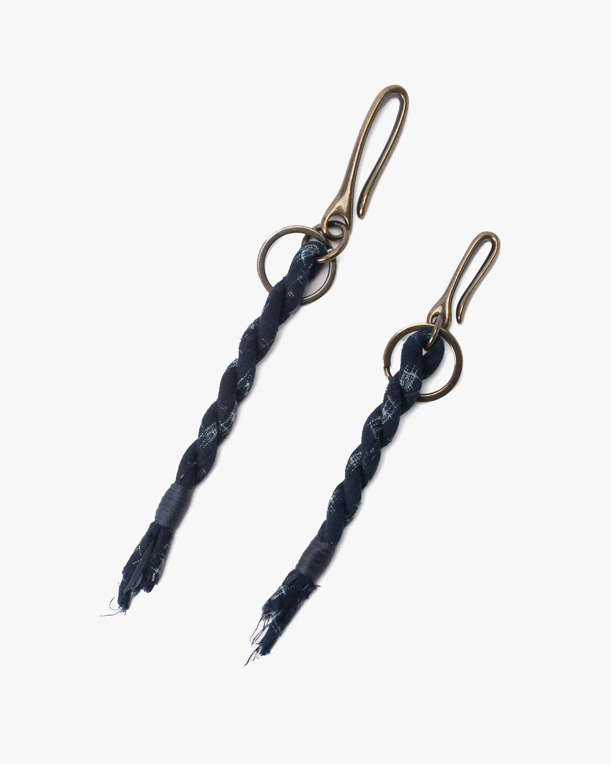 Boet x Kiriko Keychain, Boro, Indigo with Light Blue Kasuri sold by Kiriko