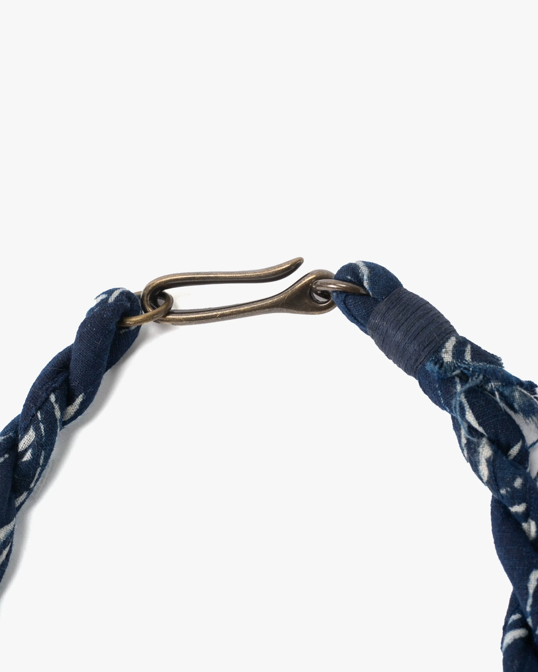 Boet x Kiriko Collar Necklace, Hook Collar, Boro, Indigo with White Katazome sold by Kiriko product image thumbnail 3