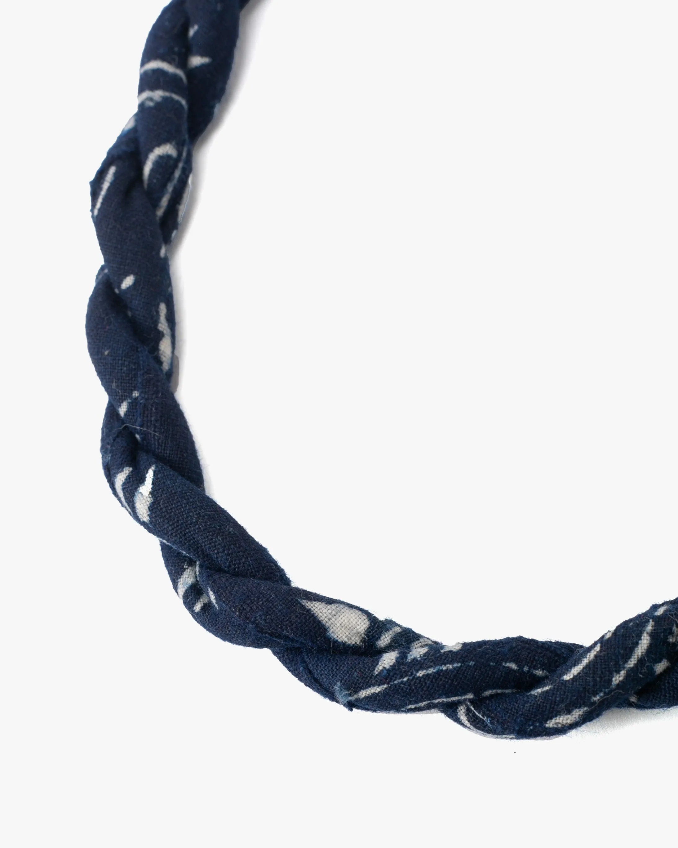 Boet x Kiriko Collar Necklace, Hook Collar, Boro, Indigo with White Katazome sold by Kiriko product image thumbnail 2