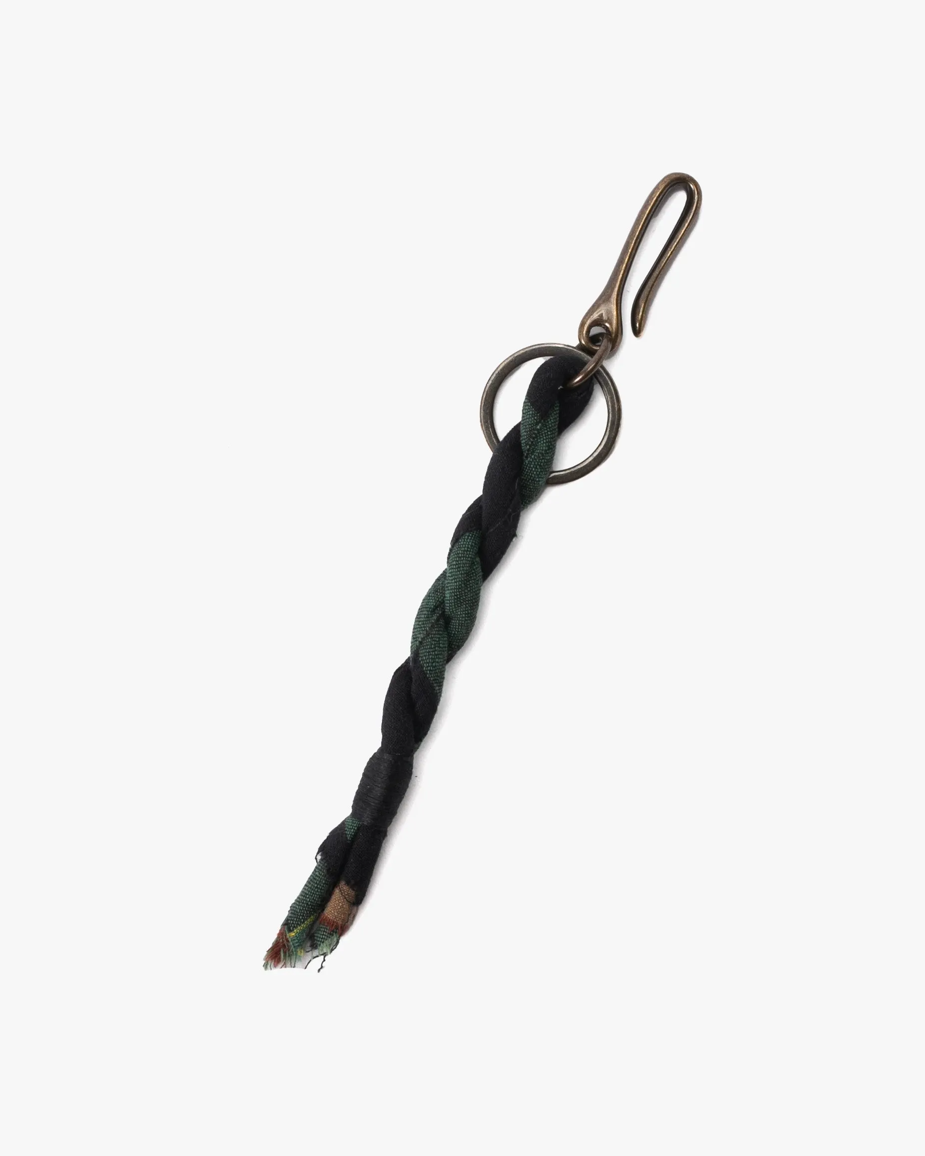 Boet x Kiriko Keychain, Boro, Black and Green Plaid sold by Kiriko
