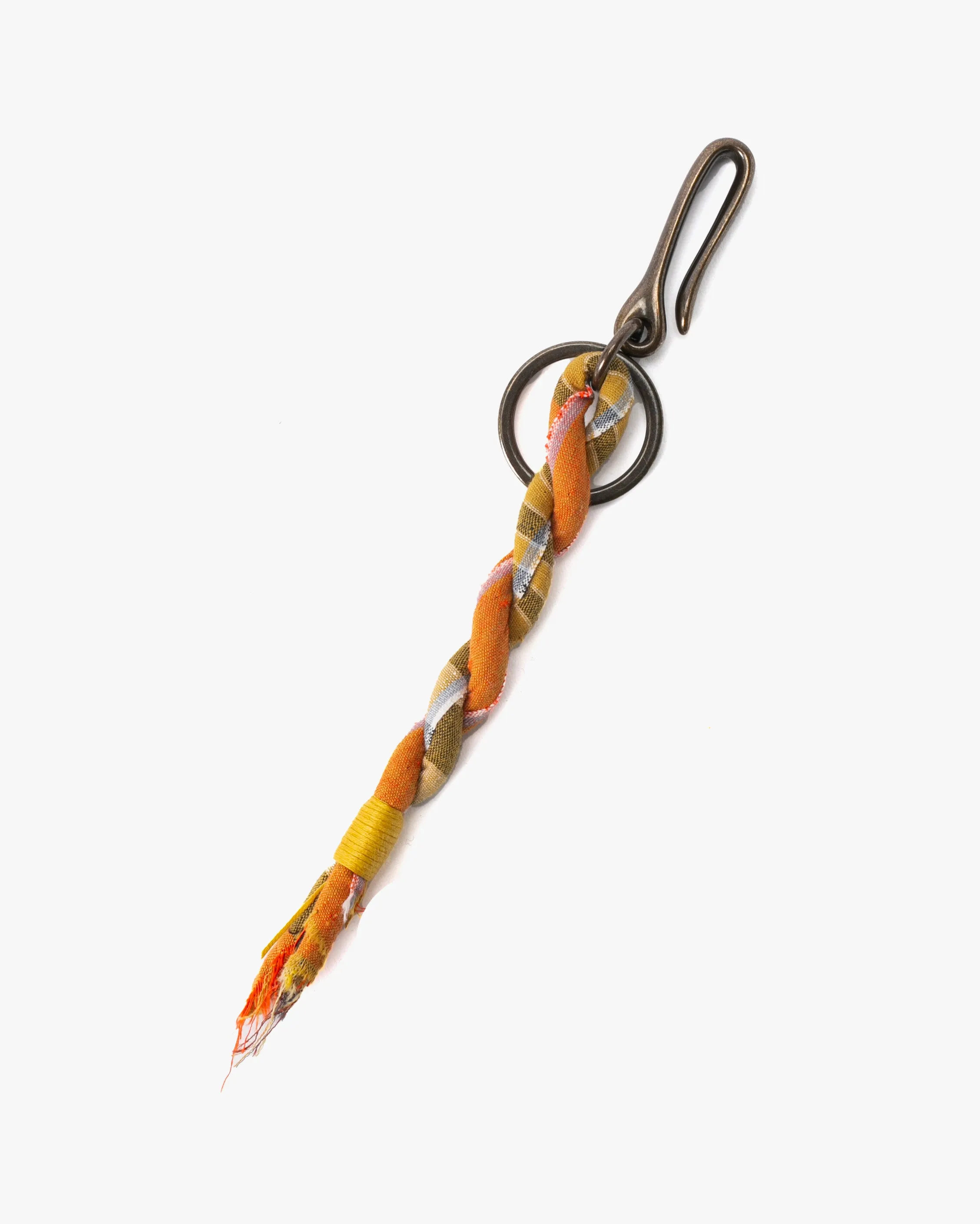 Boet x Kiriko Keychain, Boro, Orange and White Plaid sold by Kiriko product image thumbnail 3