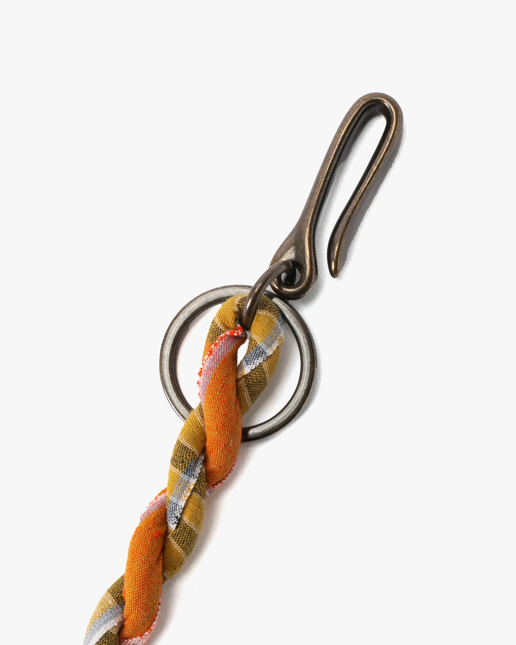 Boet x Kiriko Keychain, Boro, Orange and White Plaid sold by Kiriko product image thumbnail 2