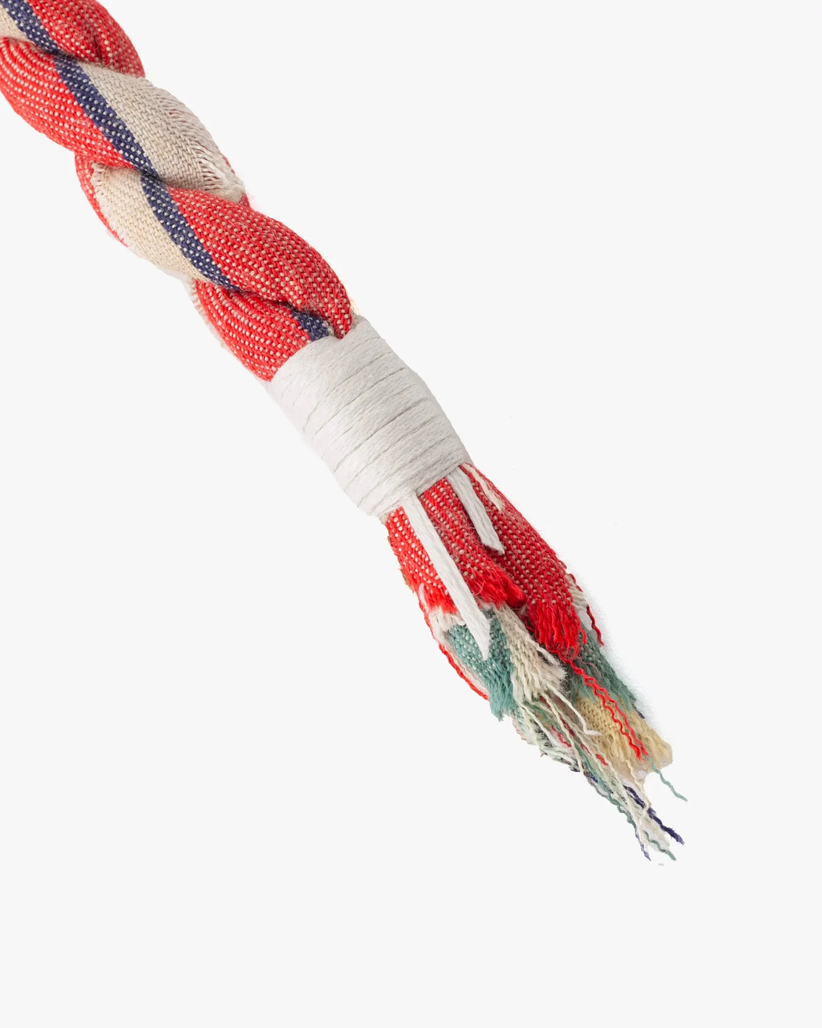 Boet x Kiriko Keychain, Boro, Coral with Cream and Indigo Stripe sold by Kiriko product image thumbnail 4