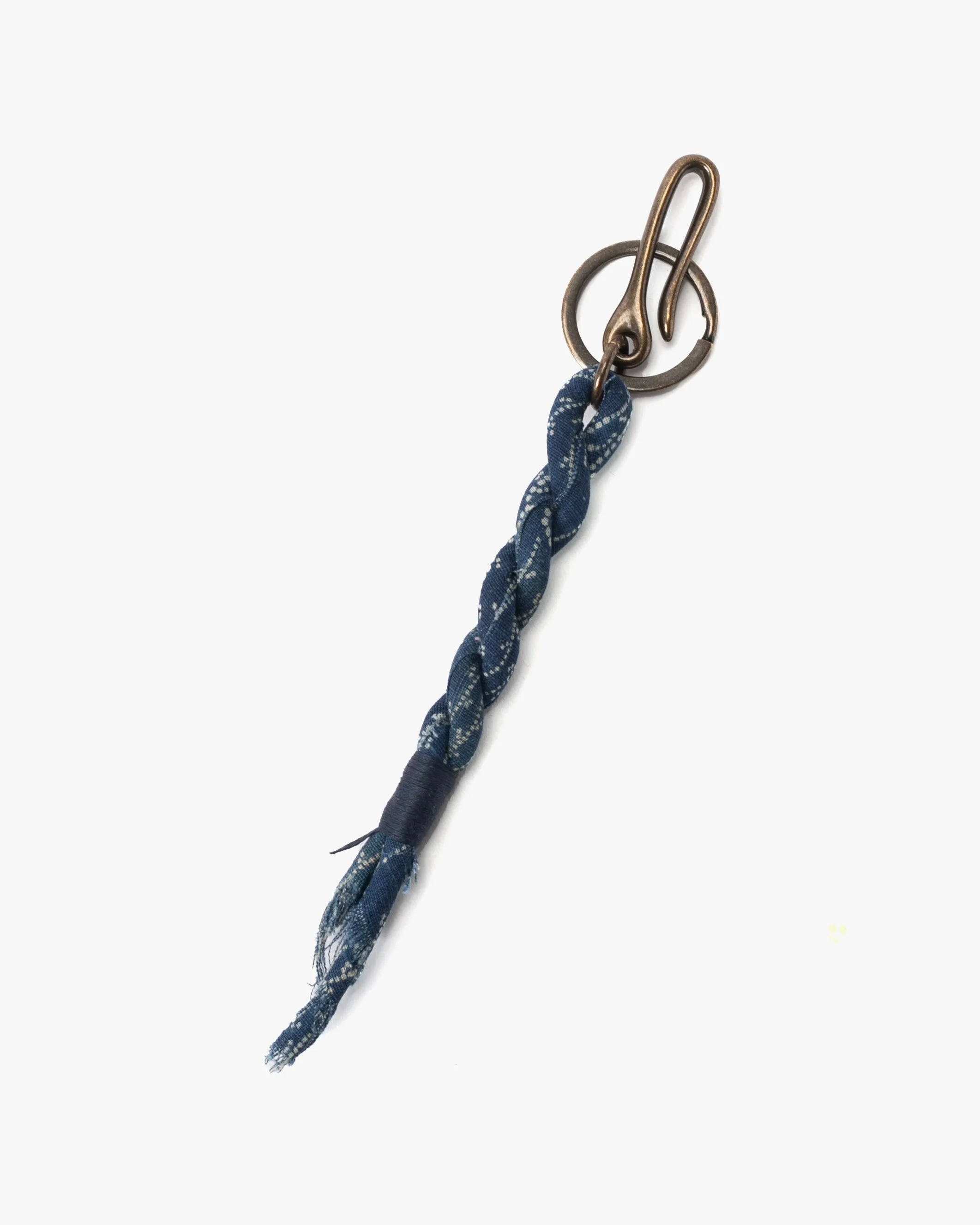 Boet x Kiriko Keychain, Boro, Dotted Indigo Katazome sold by Kiriko product image thumbnail 2