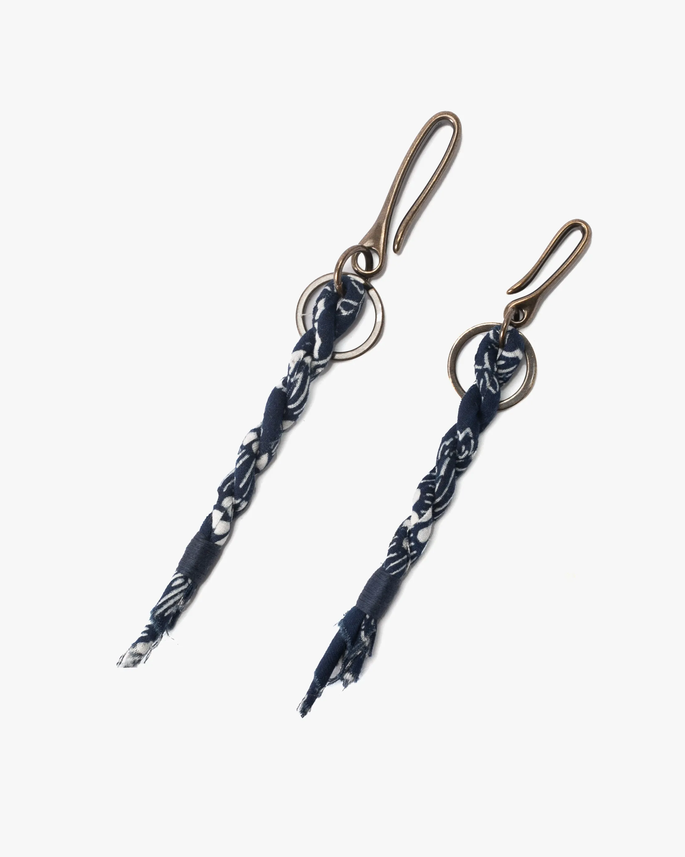 Boet x Kiriko Keychain, Boro, Indigo Katazome sold by Kiriko