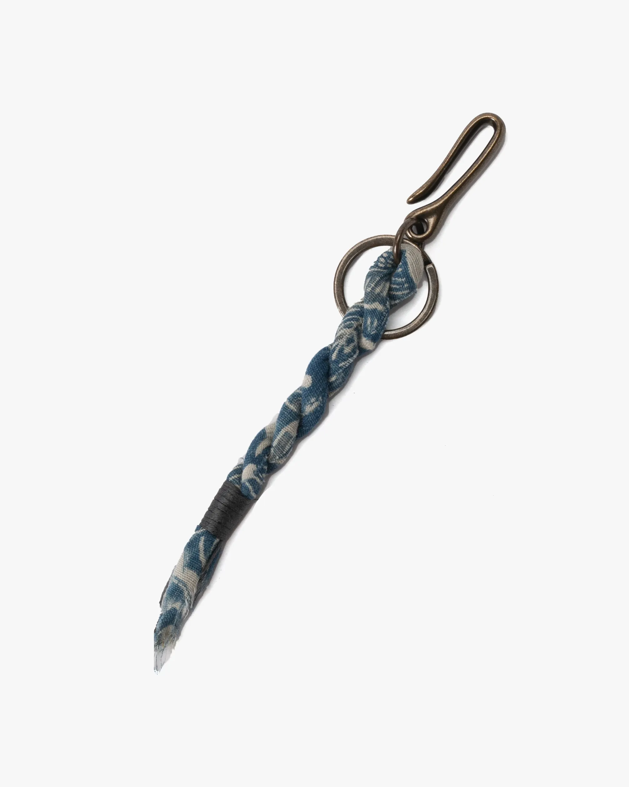 Boet x Kiriko Keychain, Boro, Washed Indigo Katazome sold by Kiriko product image thumbnail 2