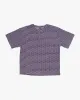 Wa-Modern, Short Sleeve Button Up Tunic, Purple sold by Kiriko