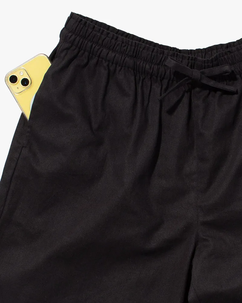 Wa-Modern, Drawstring Pants, Black sold by Kiriko product image thumbnail 3