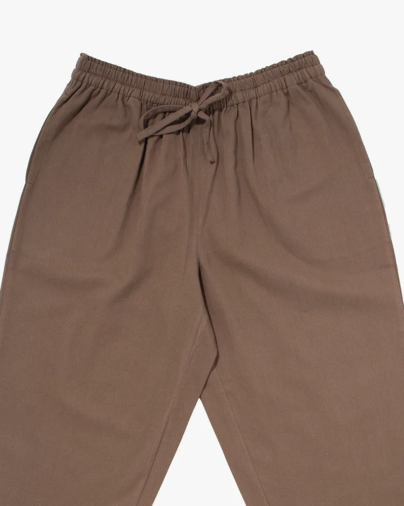 Wa-Modern, Drawstring Pants, Brown sold by Kiriko product image thumbnail 5
