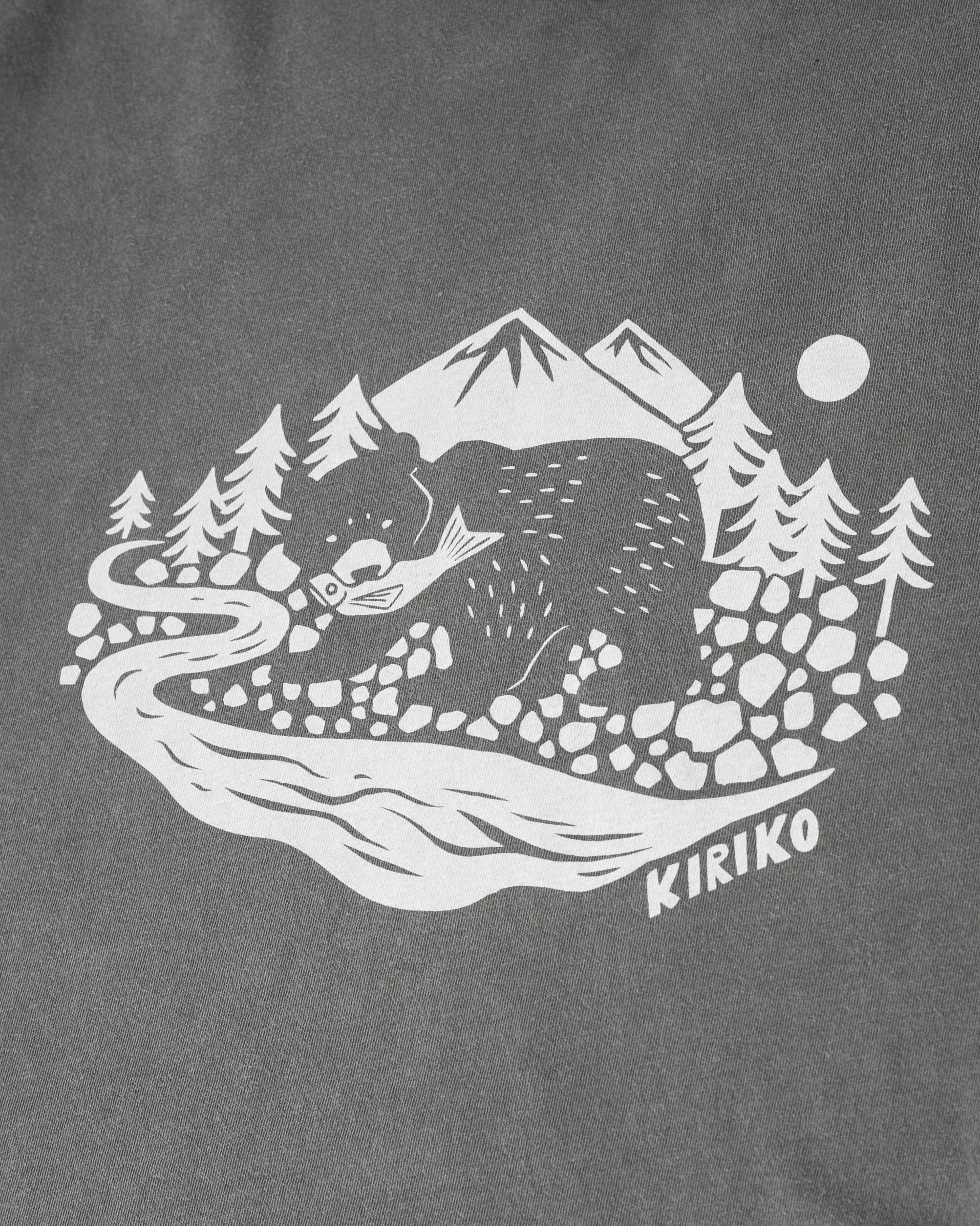 Kiriko Original Tee, 6oz Cotton, Kuma, Grey sold by Kiriko