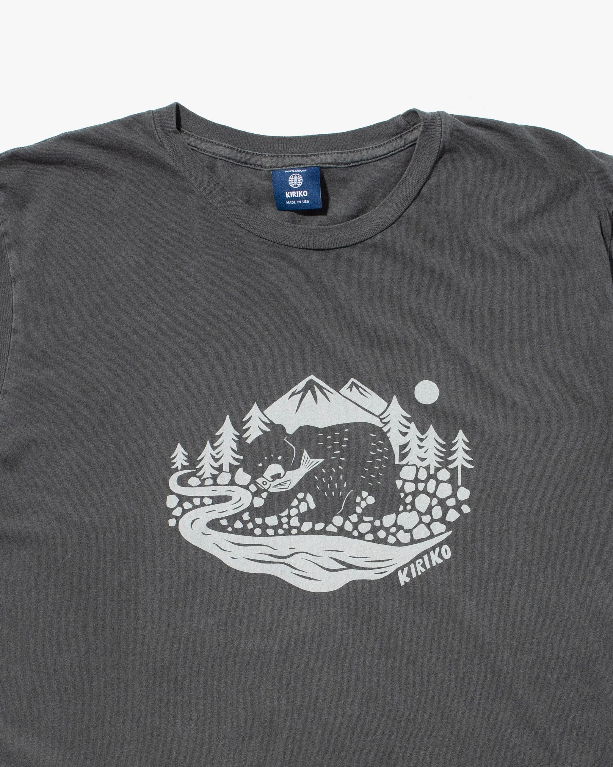 Kiriko Original Tee, 6oz Cotton, Kuma, Grey sold by Kiriko product image thumbnail 4
