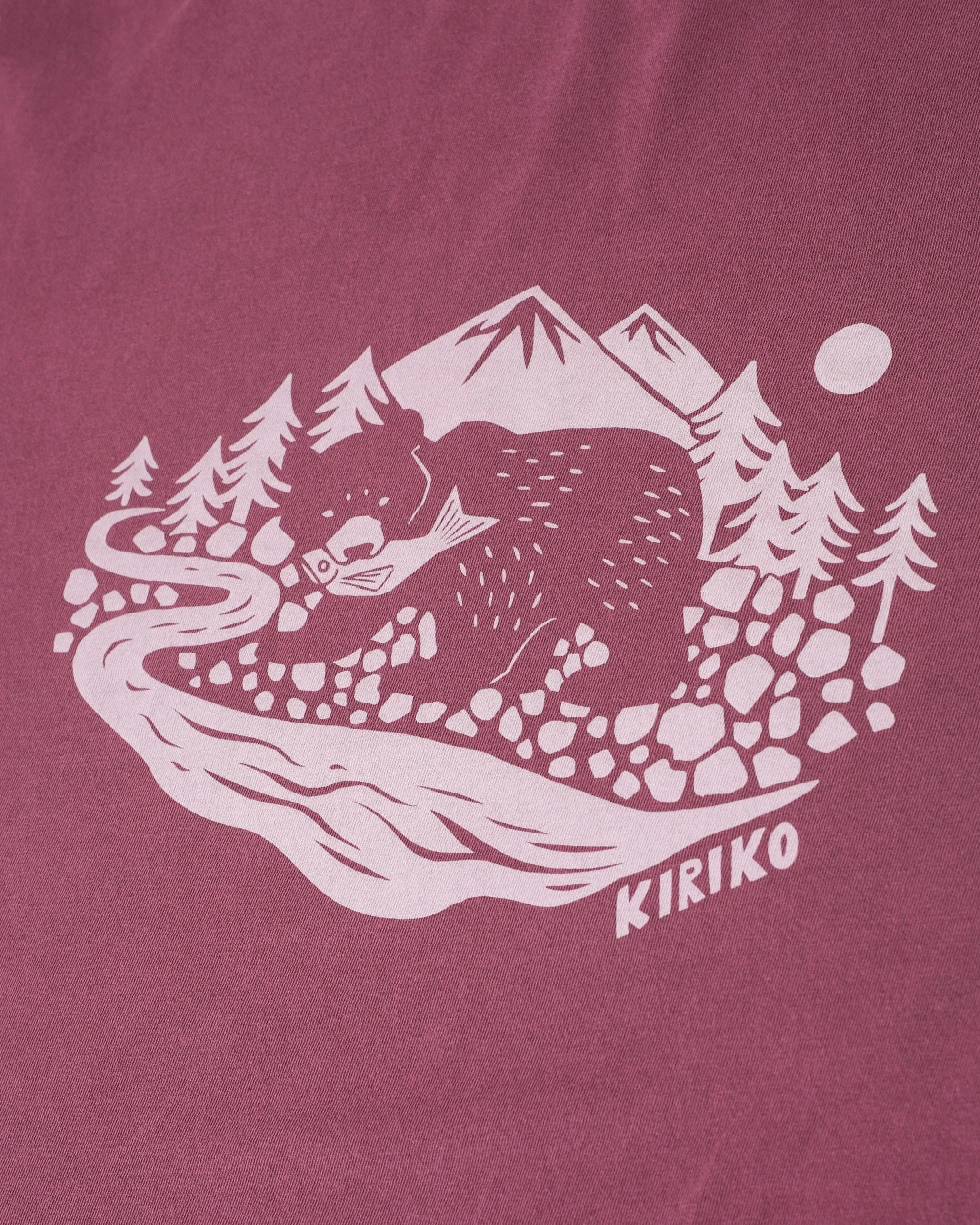 Kiriko Original Tee, 6oz Cotton, Kuma, Fuschia sold by Kiriko product image thumbnail 2