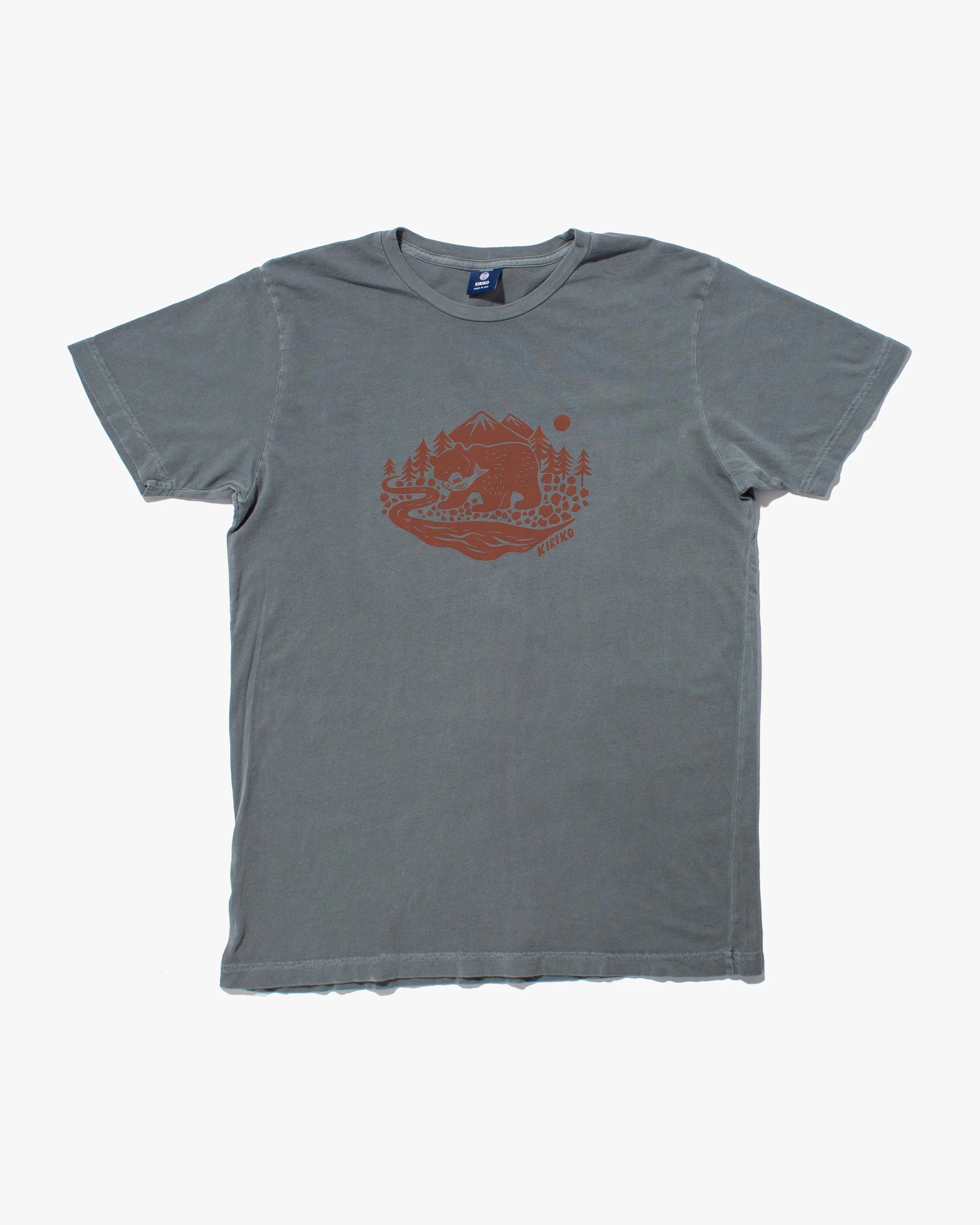 Kiriko Original Tee, 6oz Cotton, Kuma, Slate Blue sold by Kiriko product image thumbnail 5