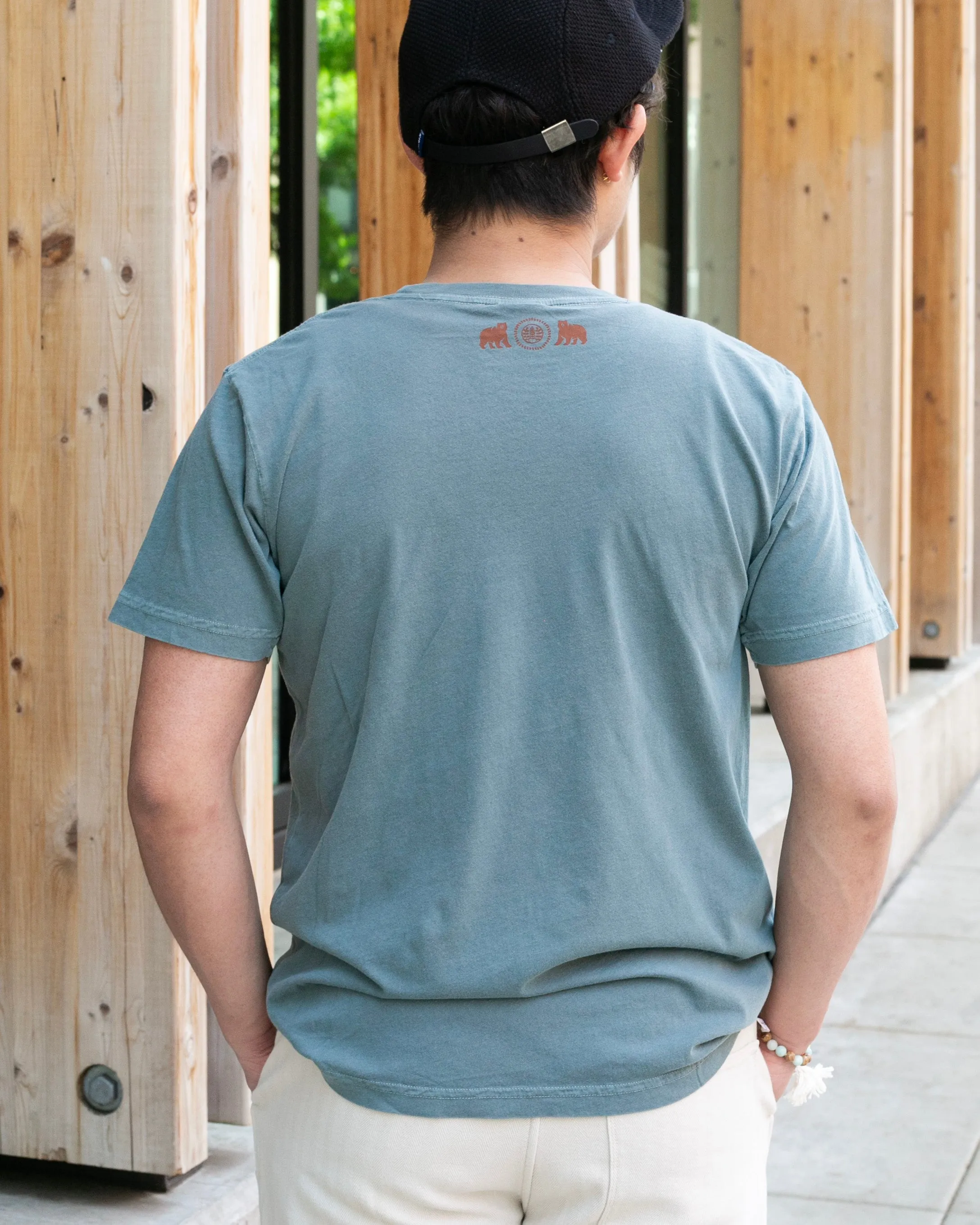 Kiriko Original Tee, 6oz Cotton, Kuma, Slate Blue sold by Kiriko product image thumbnail 3