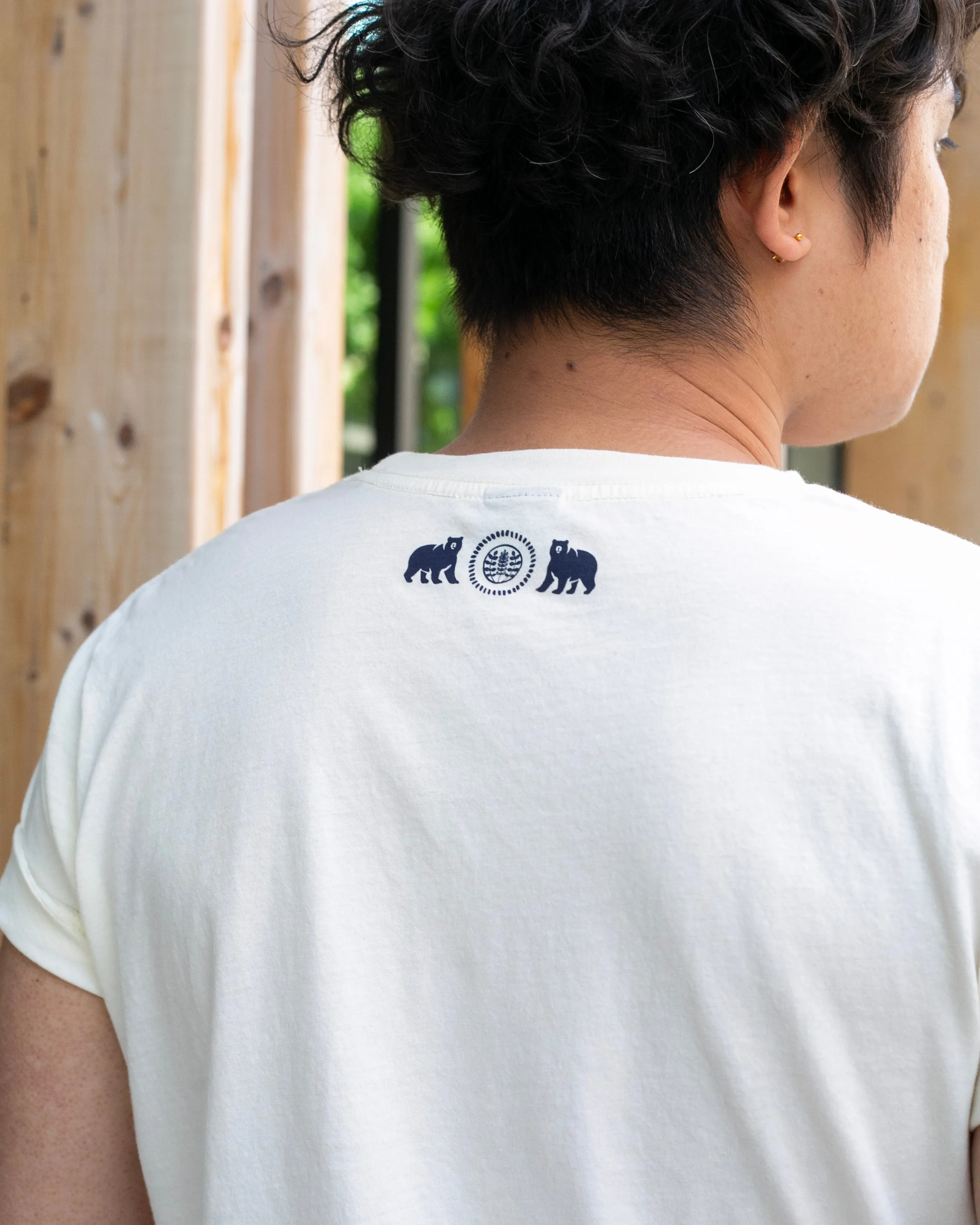Kiriko Original Tee, 6oz Cotton, Kuma, Cream White sold by Kiriko product image thumbnail 2