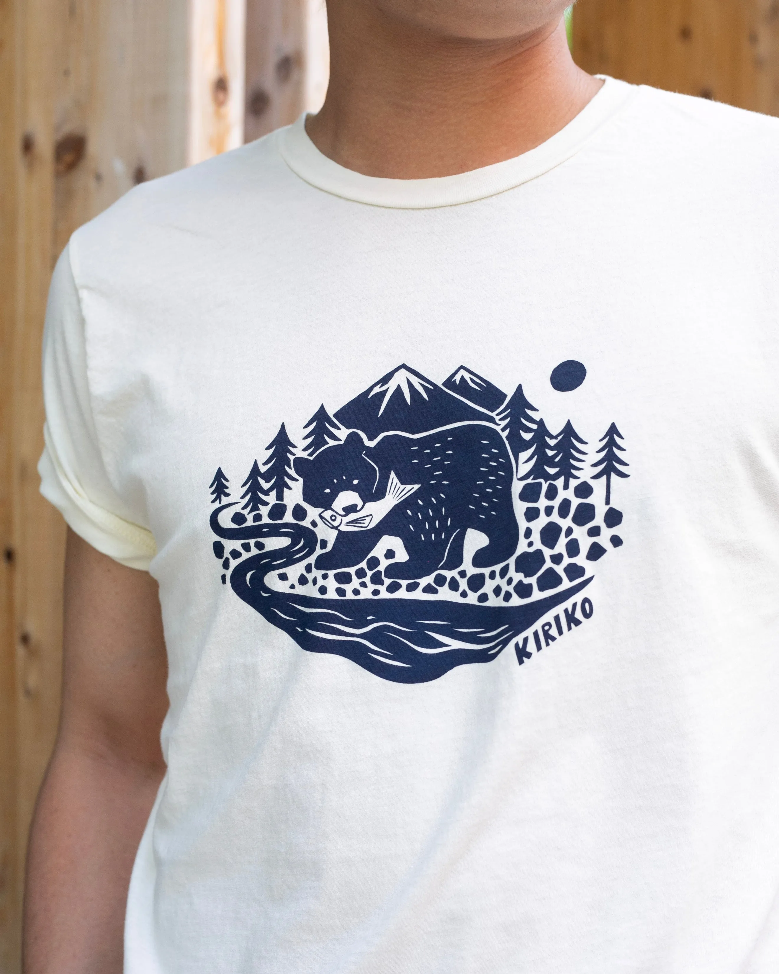 Kiriko Original Tee, 6oz Cotton, Kuma, Cream White sold by Kiriko product image thumbnail 4