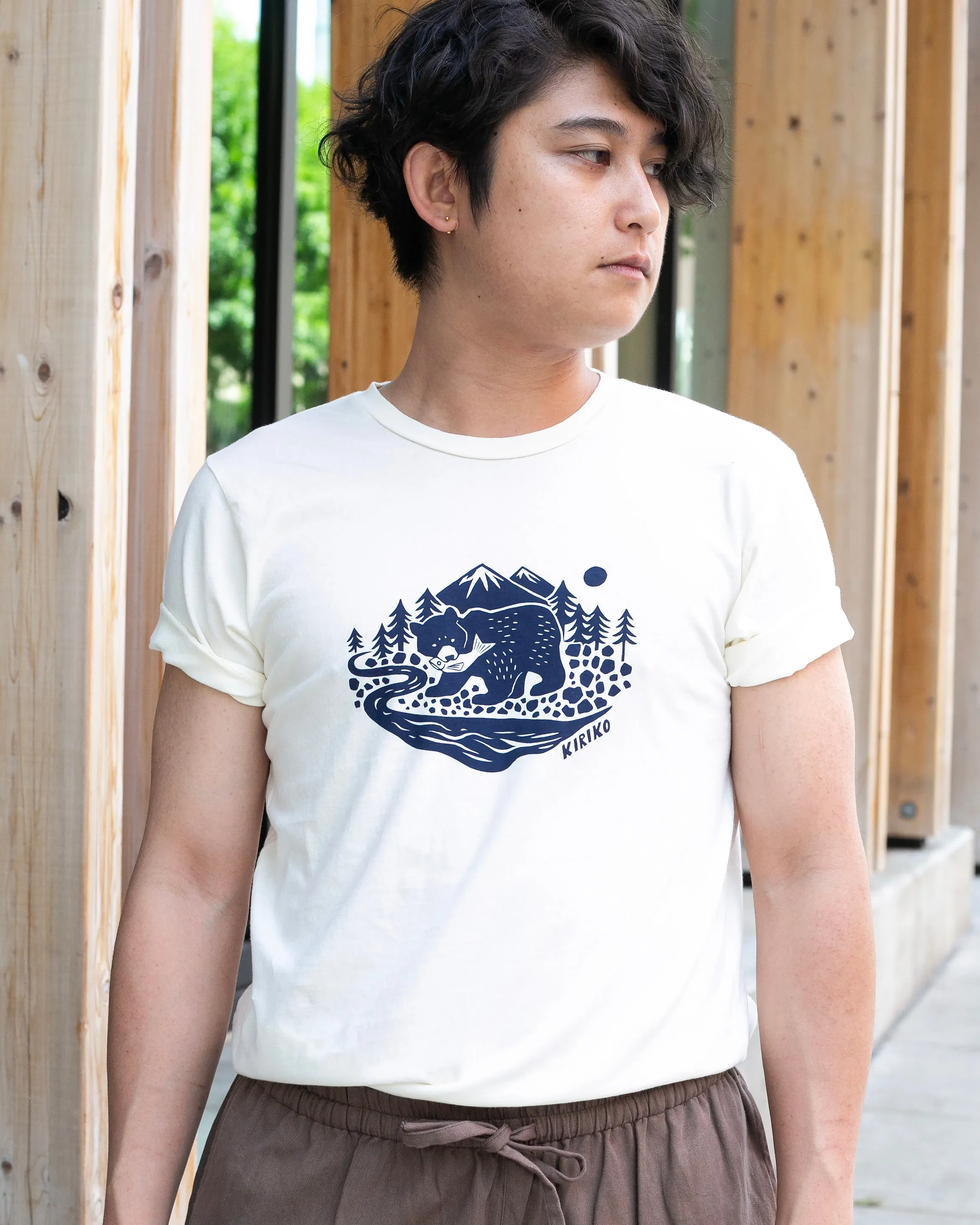 Kiriko Original Tee, 6oz Cotton, Kuma, Cream White sold by Kiriko product image thumbnail 3
