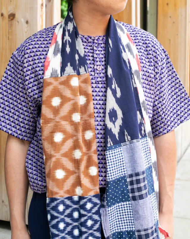 Kiriko Original Scarf, Indian Kasuri, Patchwork, 6 sold by Kiriko