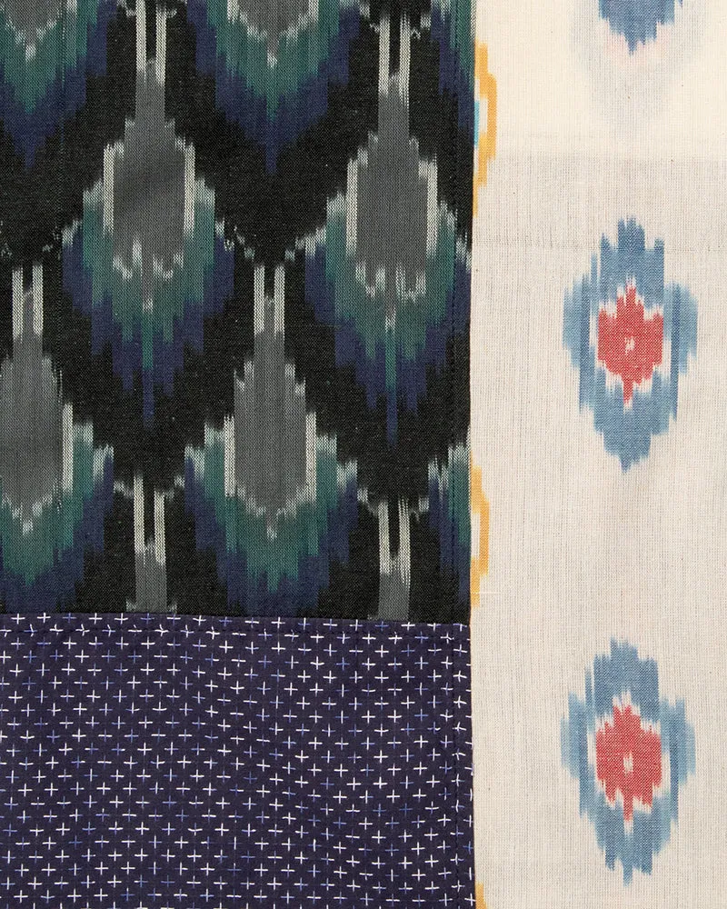 Kiriko Original Scarf, Indian Kasuri, Patchwork, 5 sold by Kiriko product image thumbnail 5