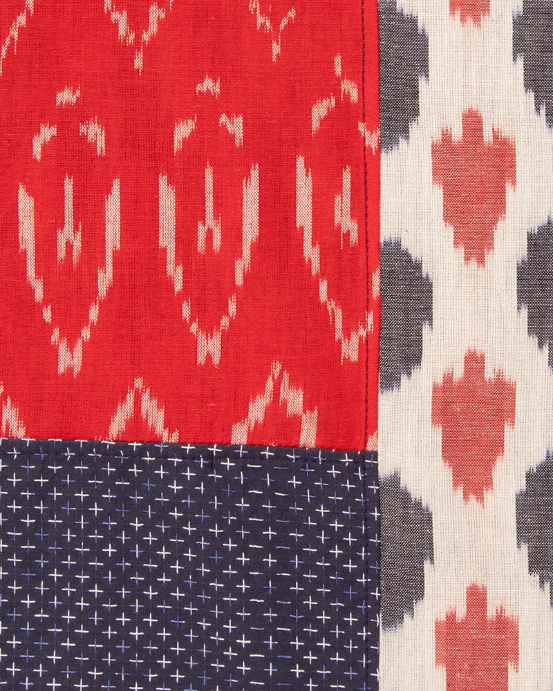 Kiriko Original Scarf, Indian Kasuri, Patchwork, 4 sold by Kiriko product image thumbnail 3