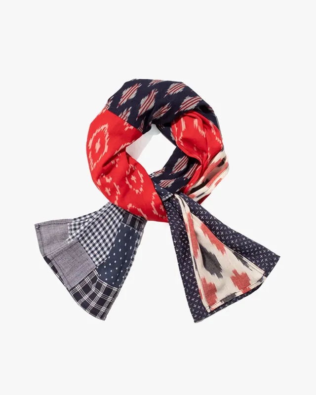 Kiriko Original Scarf, Indian Kasuri, Patchwork, 4 sold by Kiriko