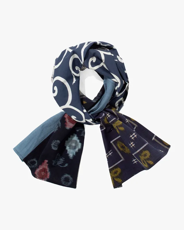 Kiriko Original Scarf, Patched Boro, Indigo, 28 sold by Kiriko
