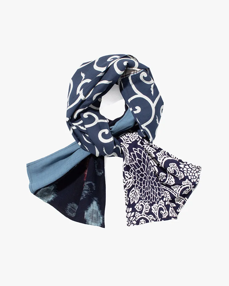 Kiriko Original Scarf, Patched Boro, Indigo, 26 sold by Kiriko product image thumbnail 3