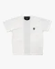 Kiriko Original Tee, 8 oz Cotton, White with Navy Jacquard Weave Inlay sold by Kiriko