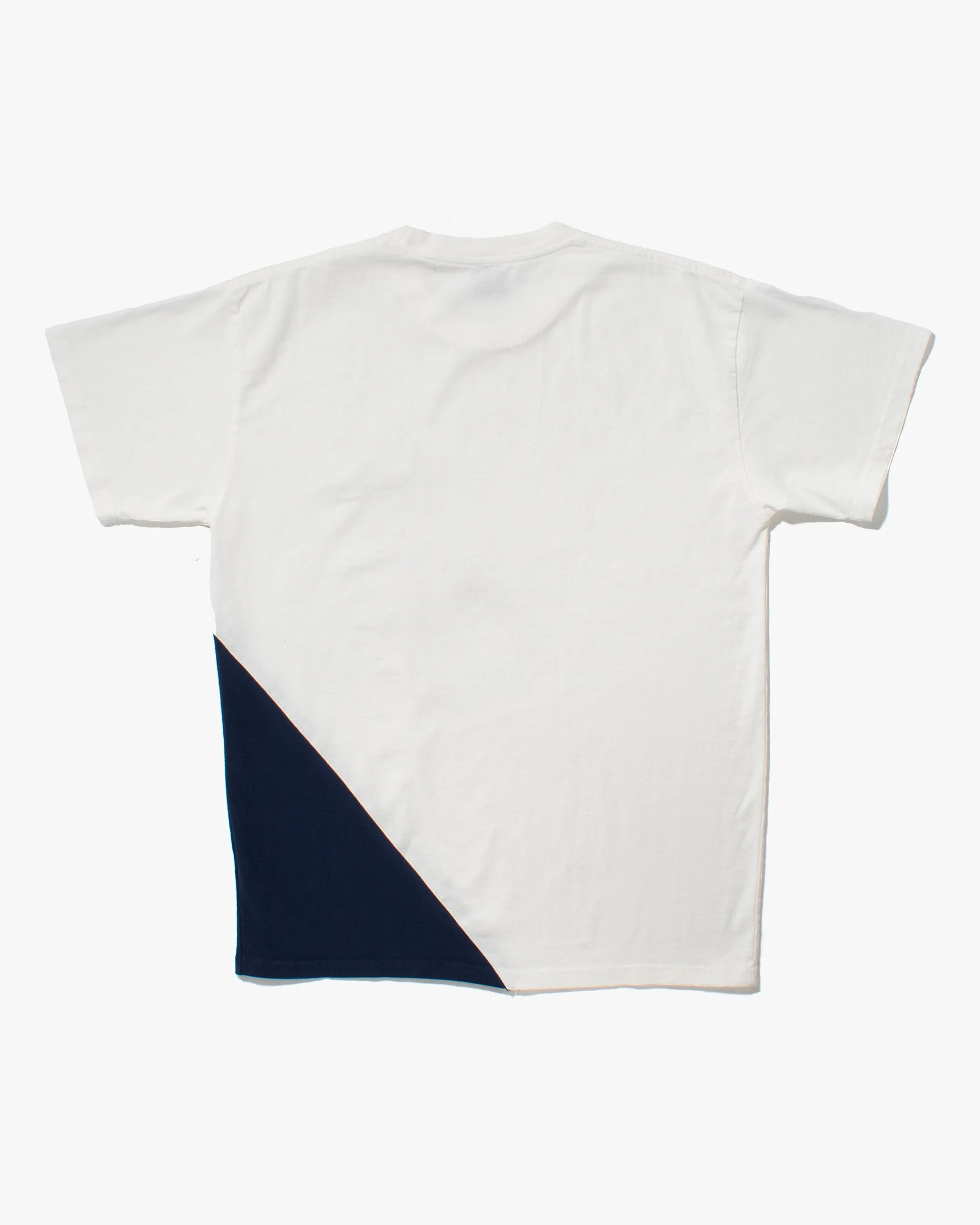 Kiriko Original Tee, 8 oz Cotton, Two Tone Tee with Two patches, White with Navy sold by Kiriko product image thumbnail 3