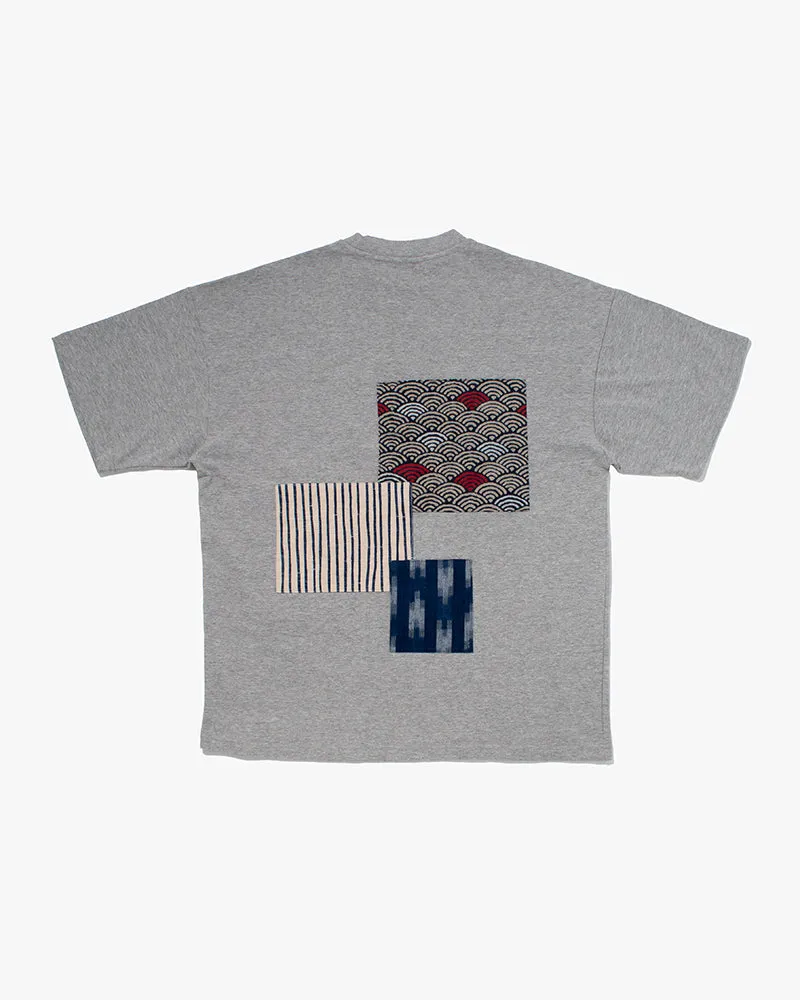 Kiriko Original Tee, 8 oz Cotton, Patched Oversized Tee, Gray sold by Kiriko product image thumbnail 3