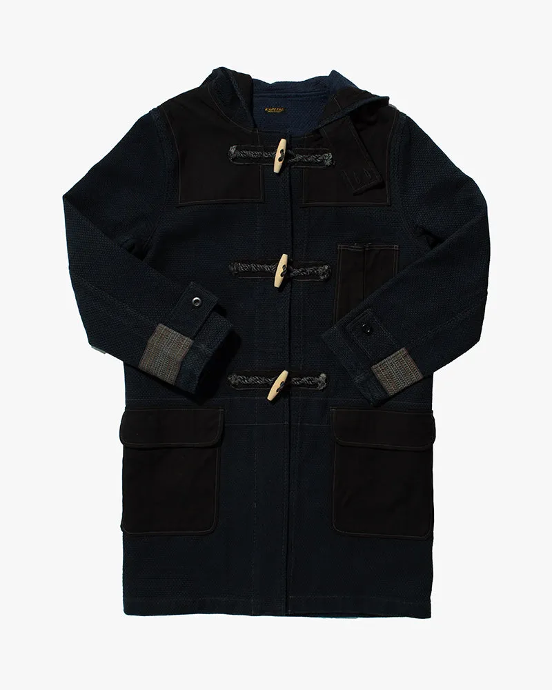 Japanese Repro Duffle Coat, XL, Kapital, Indigo and Black sold by Kiriko