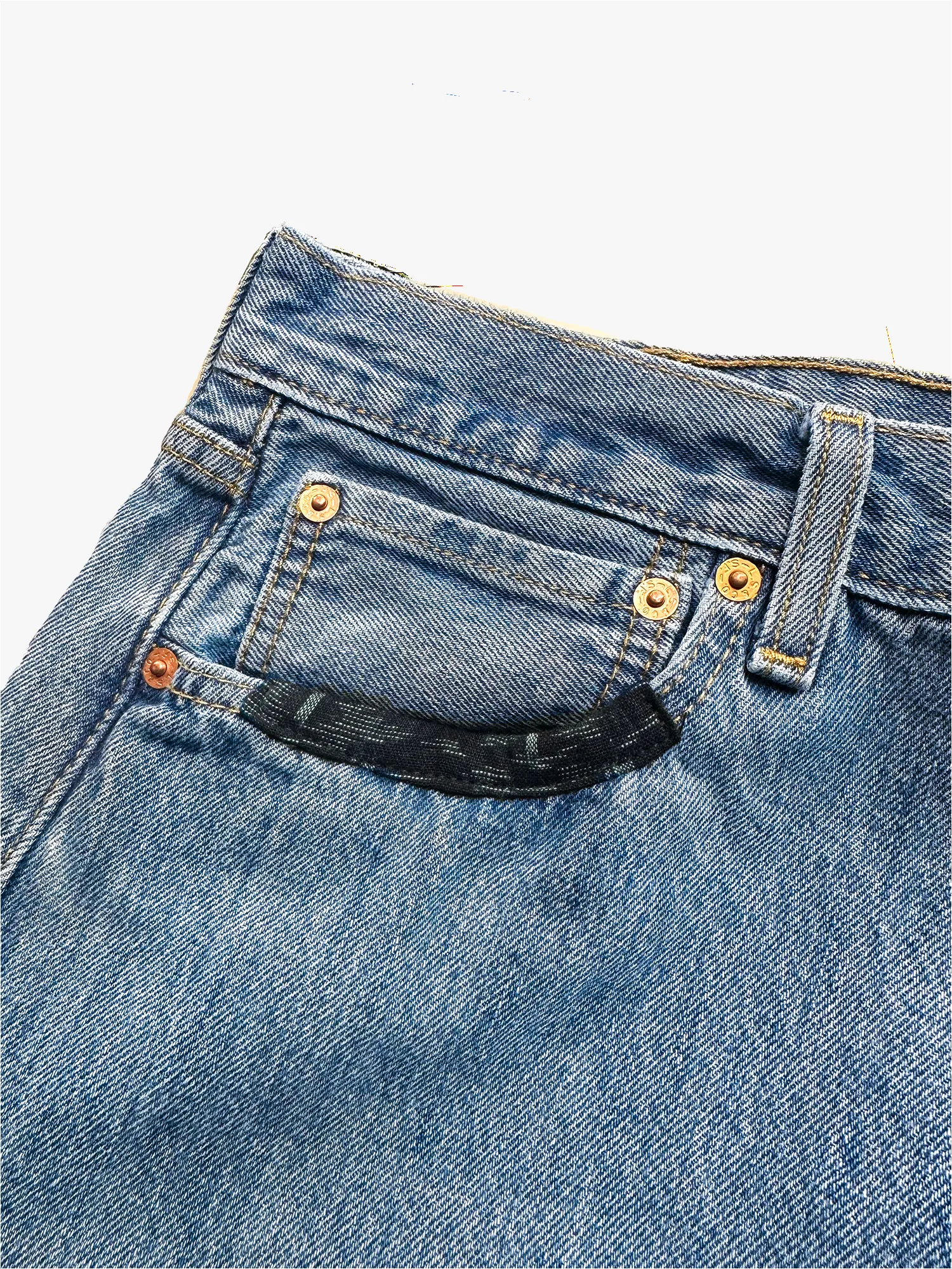 Kiriko Custom Patched Denim Jeans, 8 sold by Kiriko product image thumbnail 4