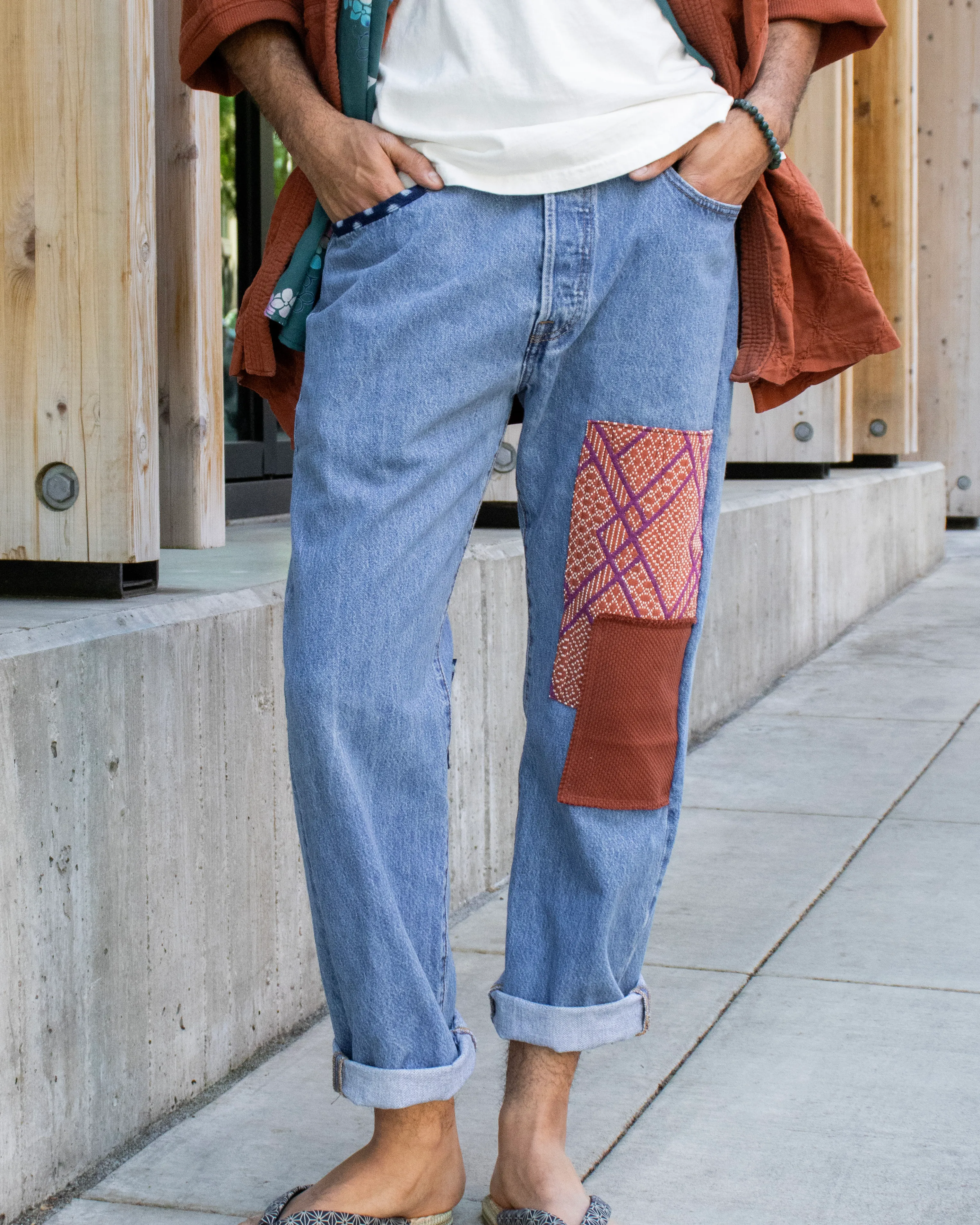 Kiriko Custom Patched Denim Jeans, 8 sold by Kiriko