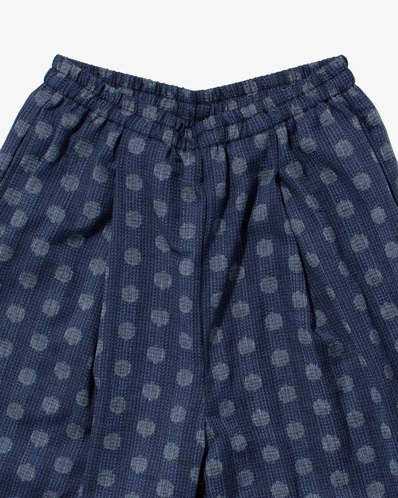 Kiriko x ToK, Cropped Lantern Pants, Indigo Dots sold by Kiriko product image thumbnail 2