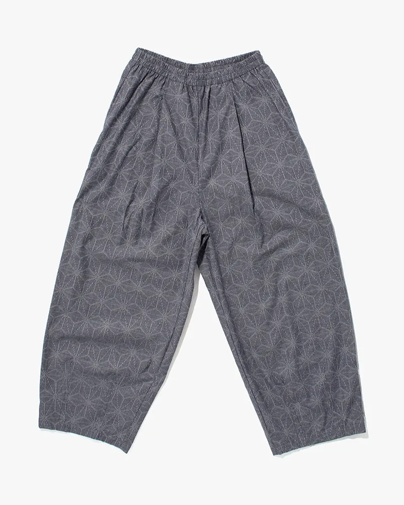 Kiriko x ToK, Cropped Lantern Pants, Grey Asanoha sold by Kiriko product image thumbnail 5