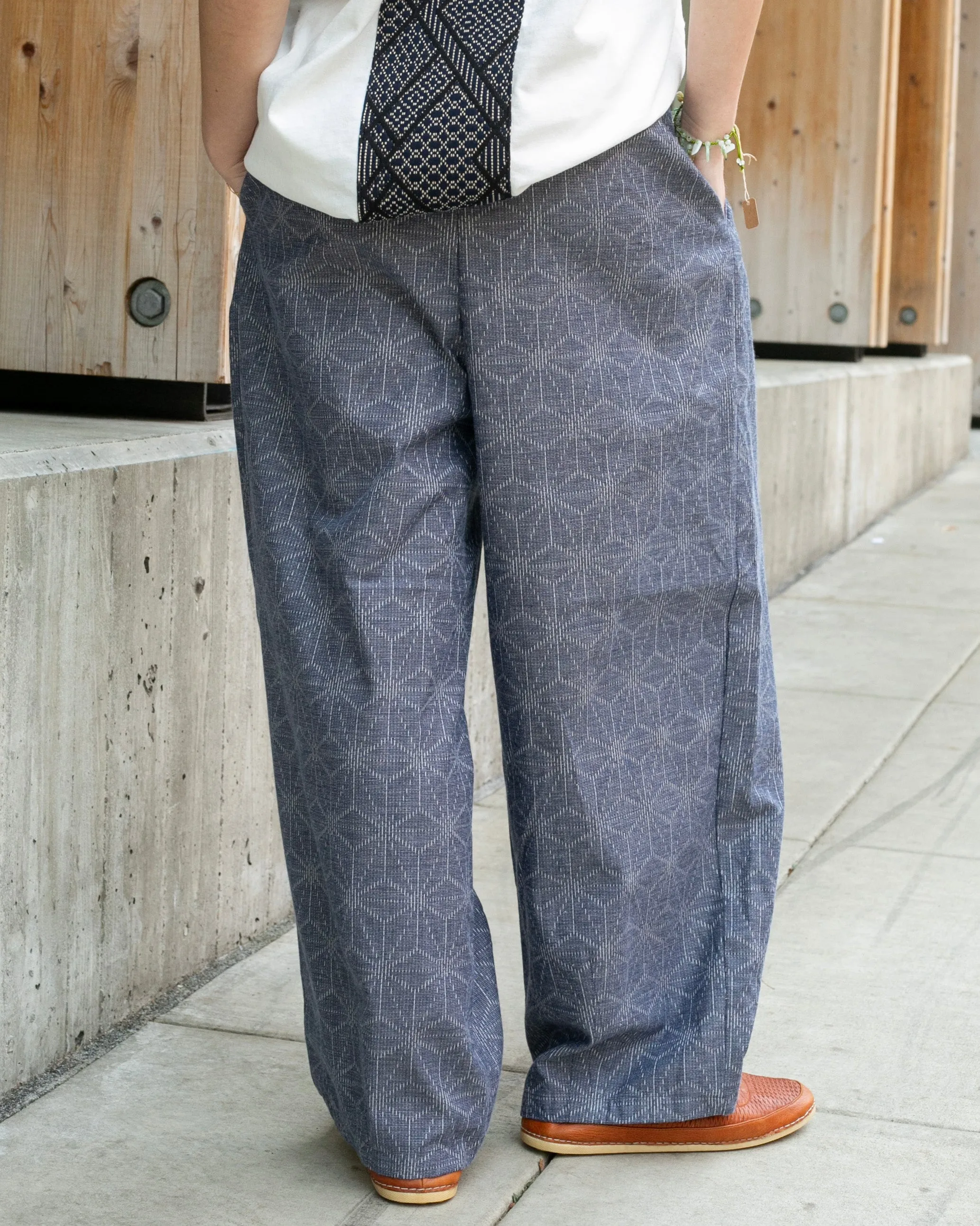 Kiriko x ToK, Cropped Lantern Pants, Grey Asanoha sold by Kiriko product image thumbnail 3