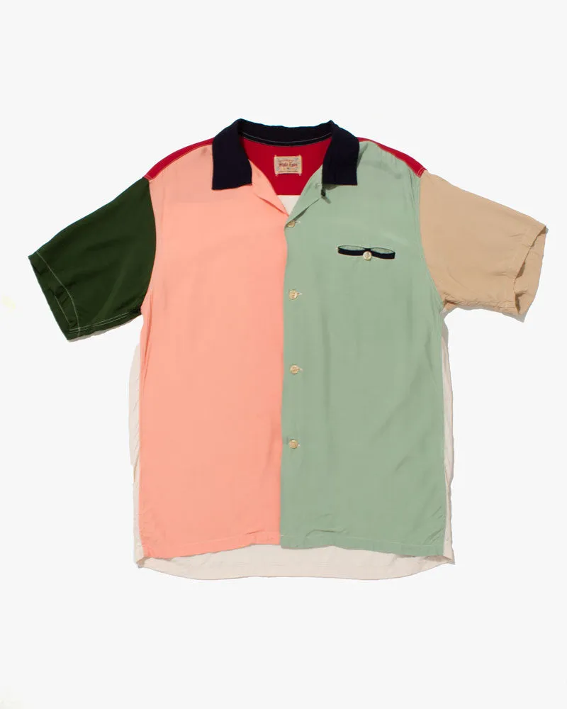 Japanese Repro Shirt, Short Sleeve, Style Eyes Brand, Multi-Colored -L sold by Kiriko