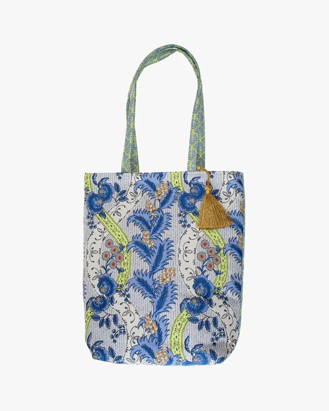 Debby Co., Mini Bag, Nishijin, Blue sold by Kiriko