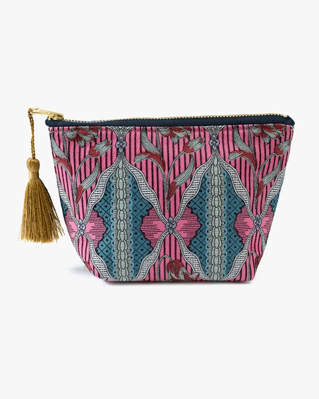 Debby Co., Pouch, Nishijin, Rocca Pink made by Kiriko