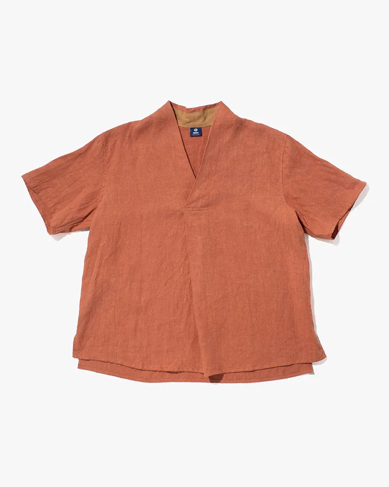 Kiriko Original French Linen Tunic, Burnt Orange sold by Kiriko product image thumbnail 5