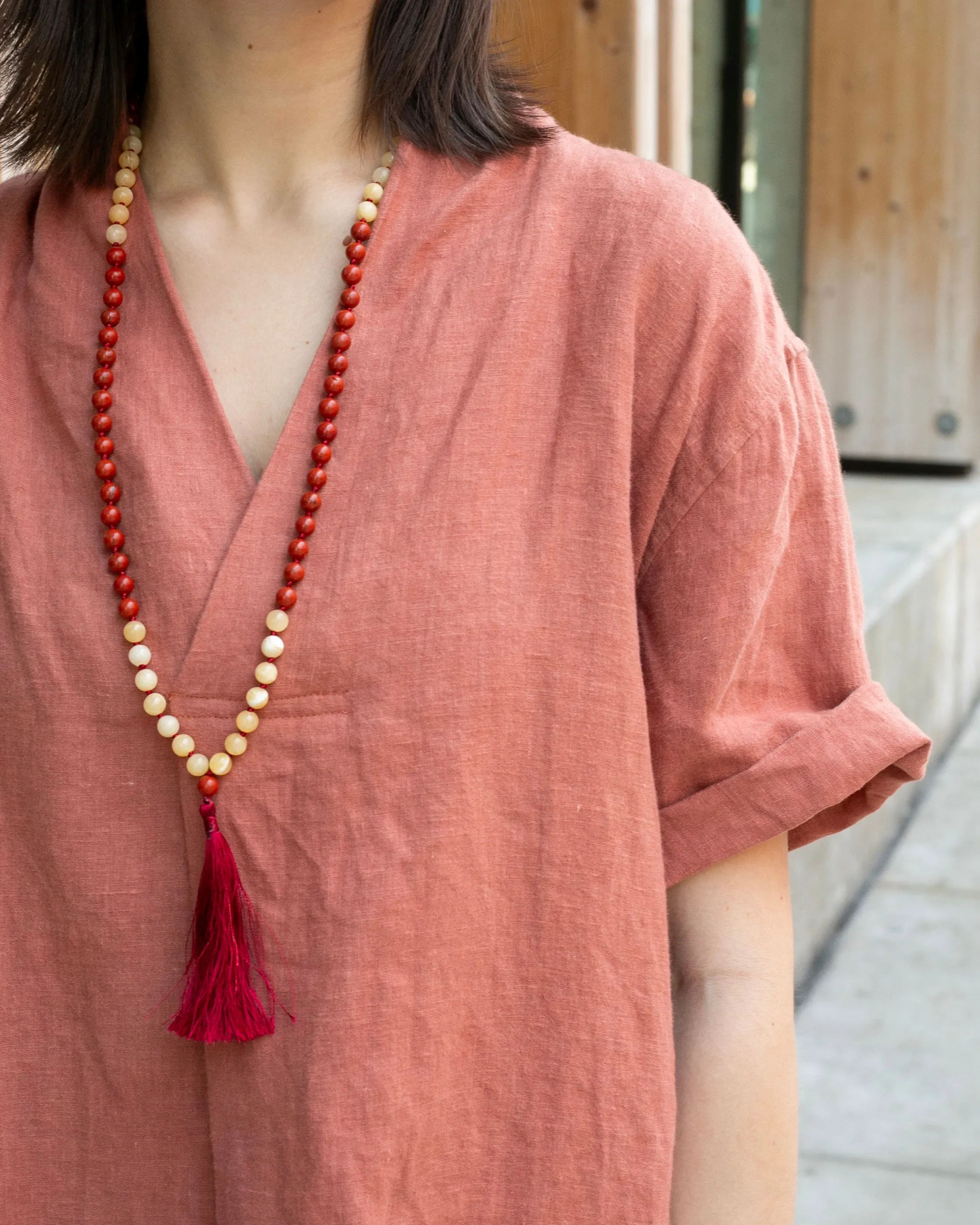 Kiriko Original French Linen Tunic, Burnt Orange sold by Kiriko product image thumbnail 2