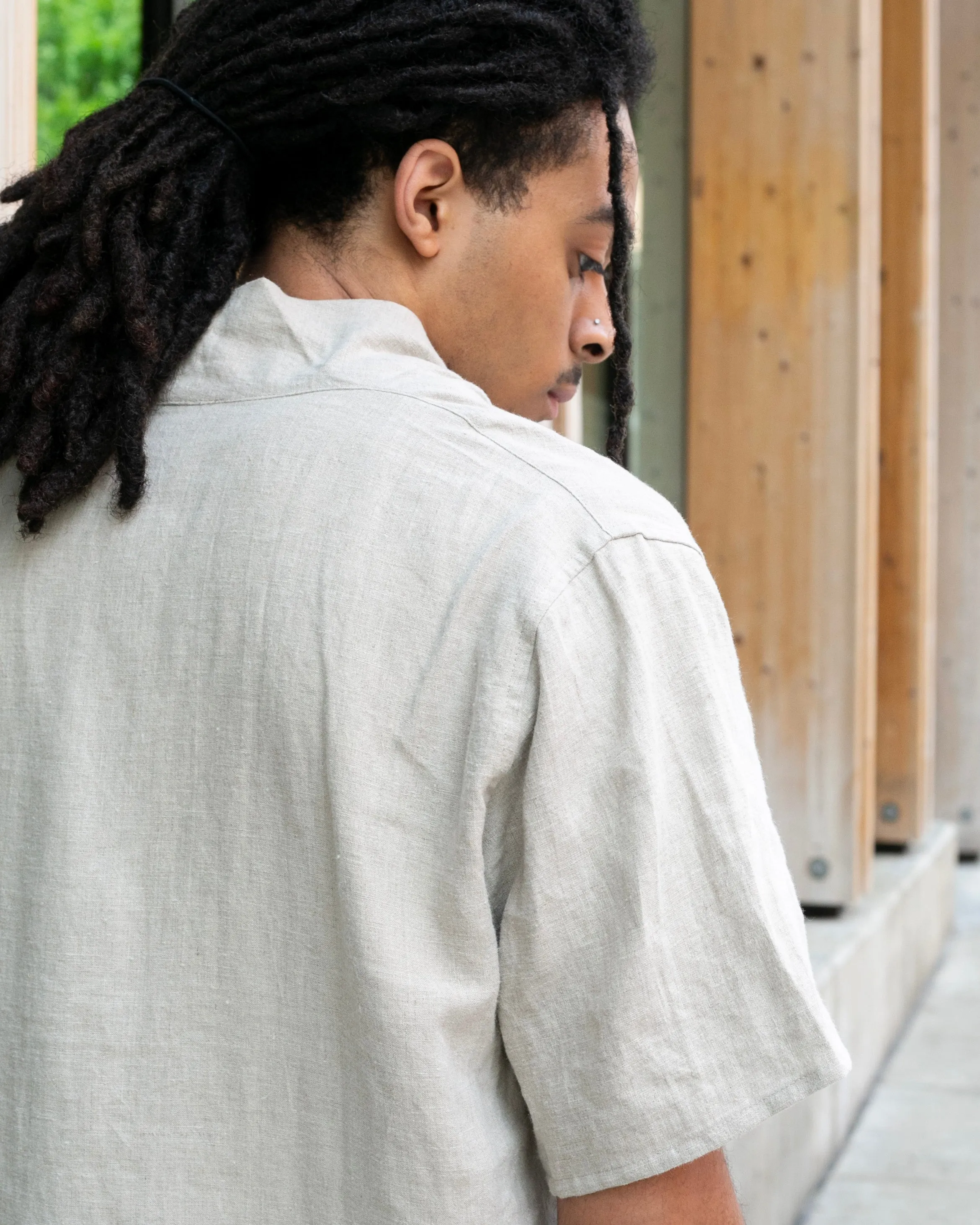 Kiriko Original French Linen Tunic, Beige sold by Kiriko product image thumbnail 4