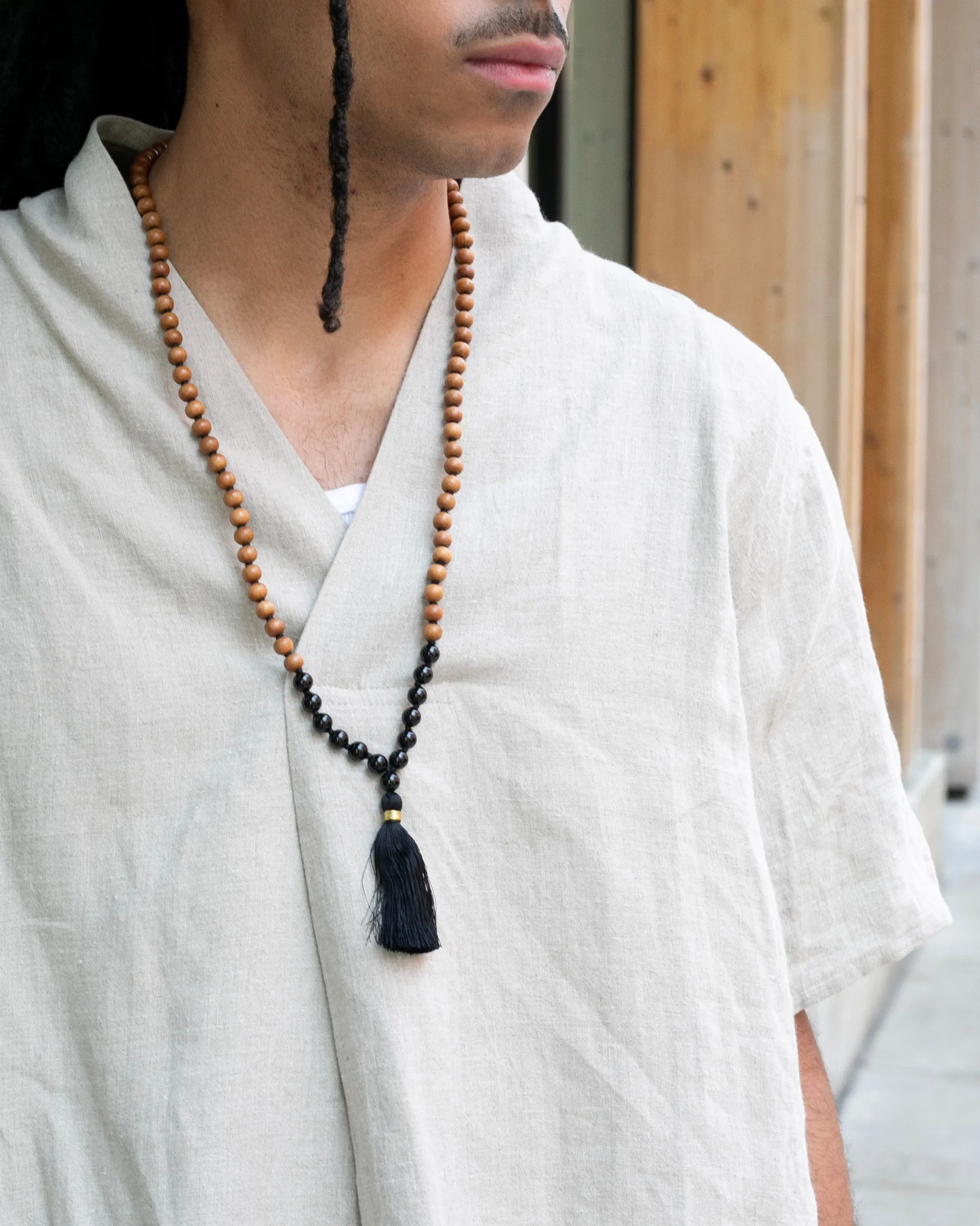 Kiriko Original French Linen Tunic, Beige sold by Kiriko product image thumbnail 3