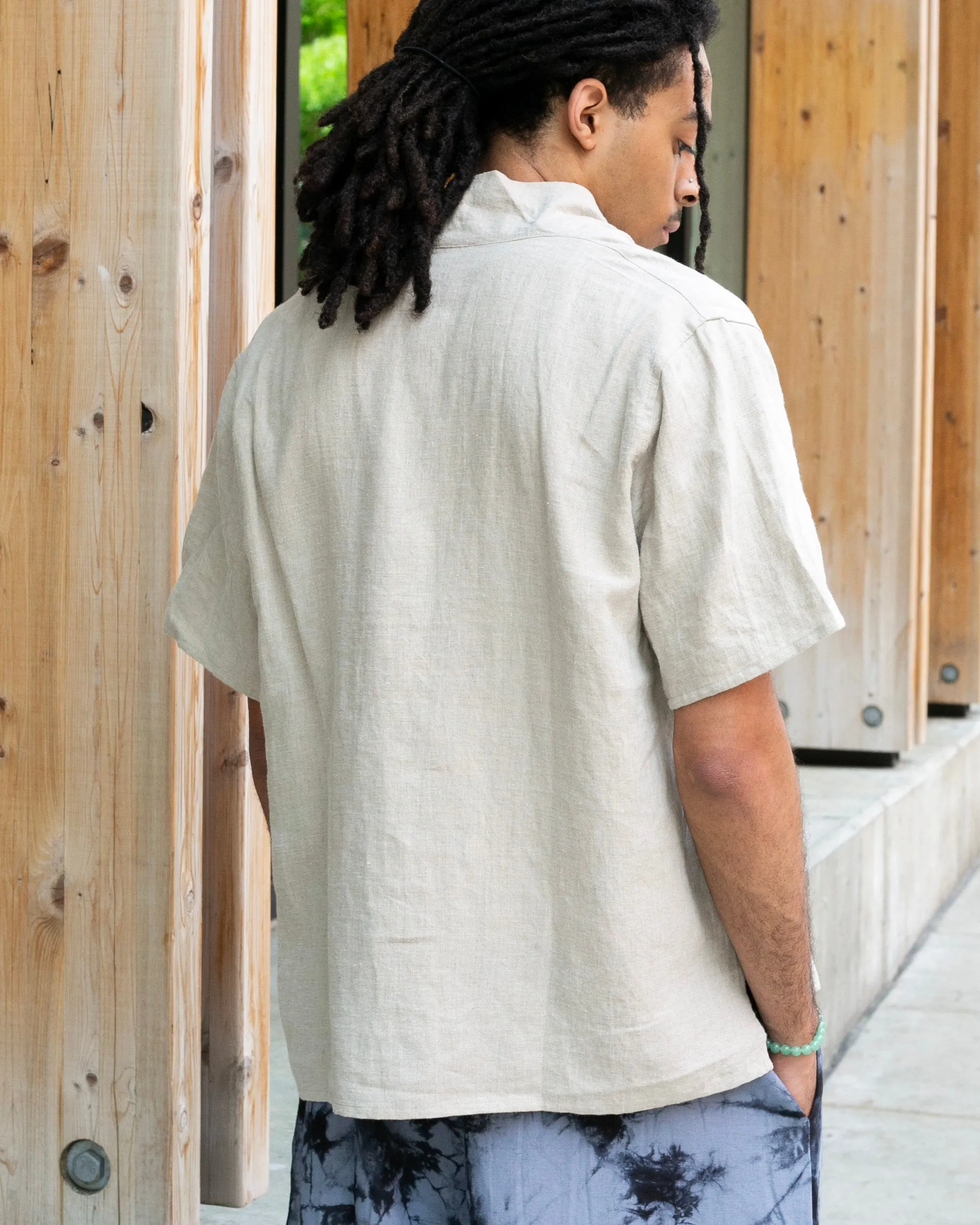 Kiriko Original French Linen Tunic, Beige sold by Kiriko product image thumbnail 2