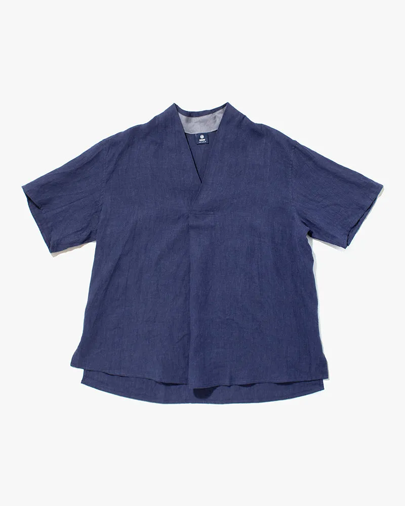 Kiriko Original French Linen Tunic, Indigo sold by Kiriko product image thumbnail 5