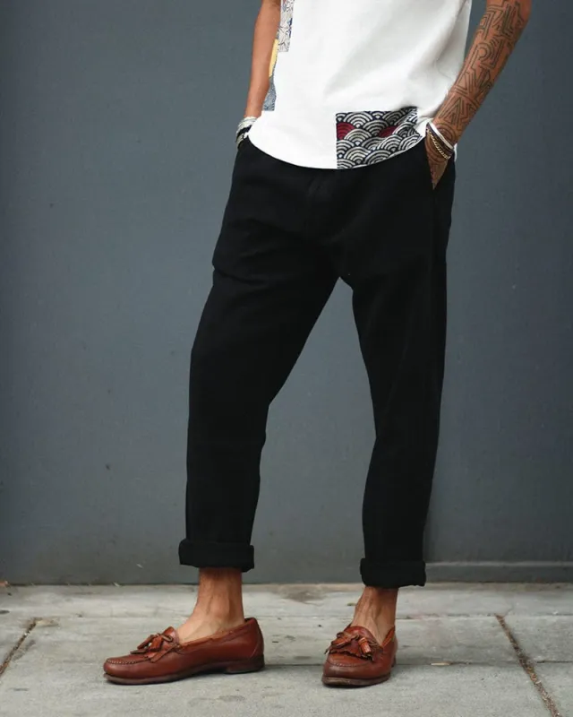 Prospective Flow Pants, Kaze, Black sold by Kiriko