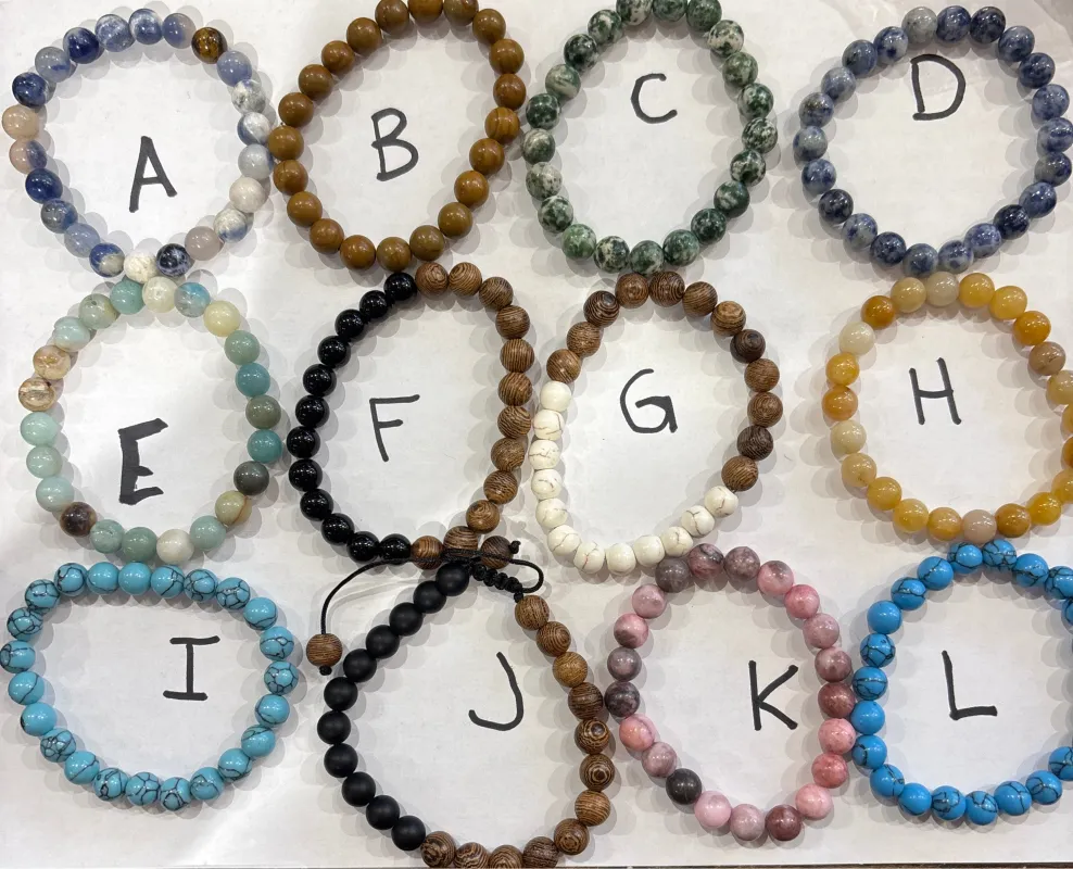 stone bracelet $24 sold by Kiriko