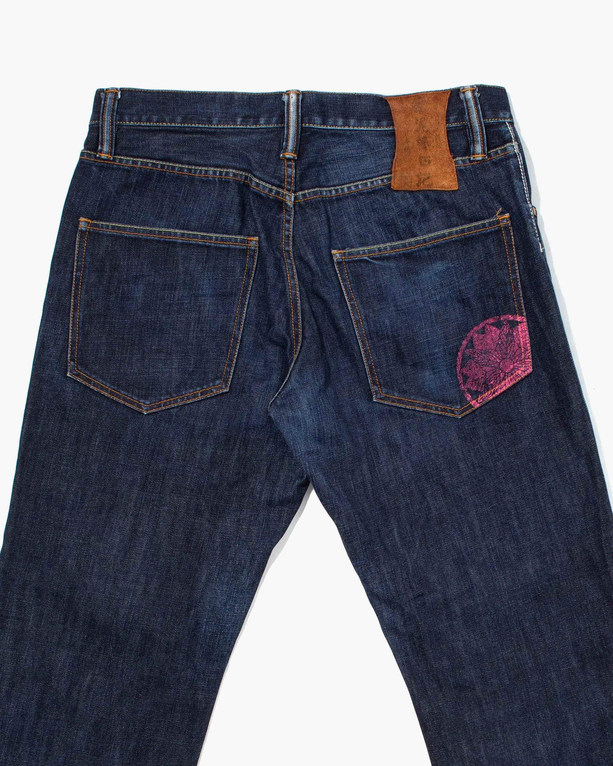 Japanese Repro Denim Jeans, Gemstone, Pink and White Painted Accents - 33 sold by Kiriko product image thumbnail 3
