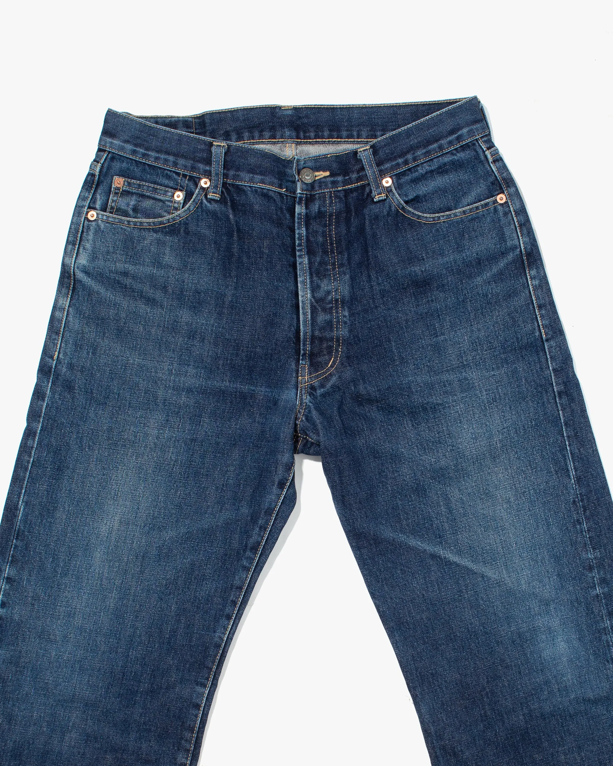 Japanese Repro Selvedge Denim Jeans, Nozomi Ishiguro, Medium Wash - 33" sold by Kiriko product image thumbnail 5